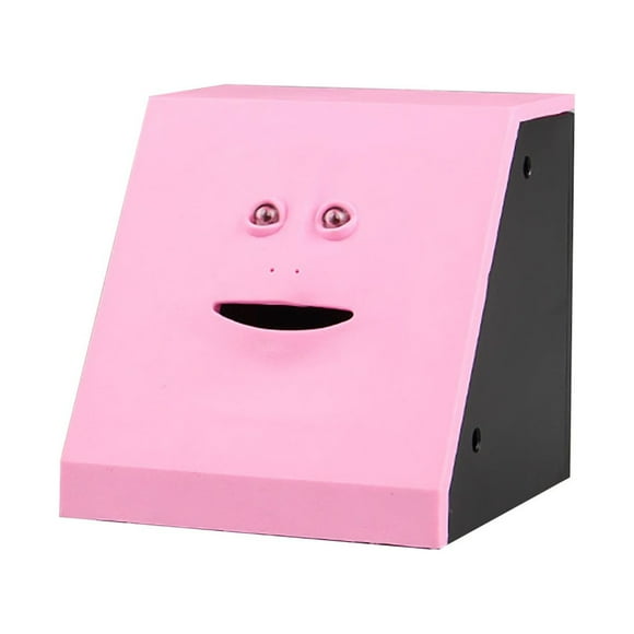Binwennn Face Bank Storage Sensor Eating Saving Kids Fund Jar Bank for Children My Very Own Moneybox for Girls Jolly Bank Ceramic Pig Cookie Jar Dog Bank for Girls Milk Carton Bank Railroad Crossing