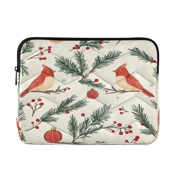 Laptop Inner Case 13.4x10.2In Laptop Case Is Suitable For 13-14In Laptop For Work Travel Outdoors Christmas Cute Red Bird