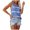 Blue, variant on Women's Tank Top Camisole Strappy Sling Stripes Prints Sleeveless Casual Undershirts