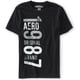 thumbnail image 1 of Aeropostale Hombre Original 1 987 Weathered Graphic Camiseta, Negro, X-Large Aeropostale Camiseta gráfica, 1 of 1