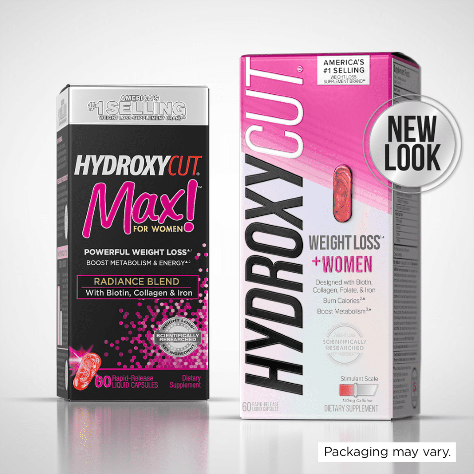 Hydroxycut Max Weight Loss Supplement for Women Capsules, Hair, Skin & Nails Support, 60ct
