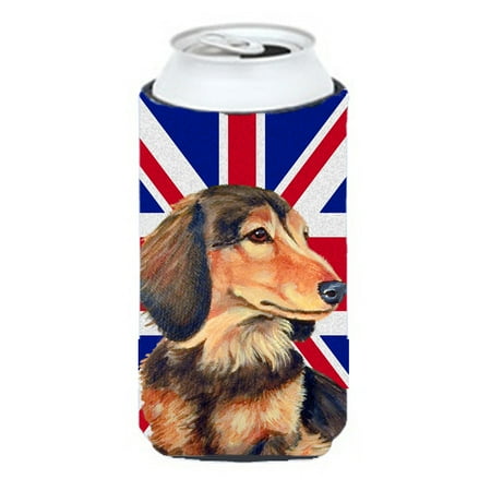 

Carolines Treasures LH9502TBC Dachshund with English Union Jack British Flag Tall Boy Hugger Tall Boy multicolor