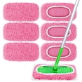 thumbnail image 1 of Paquete de 6 mopas reutilizables de chenilla rosa NXPPYY, 1 of 7