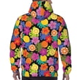 thumbnail image 7 of Pofeuu Hawaiian Style Print Mens Casual Hooded Collar Drawstring Hoodies Pullover Sweatshirts Casual Long Sleeve Shirts-4X-Large, 7 of 7