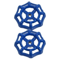 OUNONA 2pcs Metal Outside Faucet Round Wheel Handle Replacement Gate Valve Handwheel for Garden Water Spigot