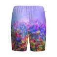 thumbnail image 4 of Yiaed Colorful Purple Cosmos Flower for Men's Soft Sleep Pajama Short Lounging Pajama Shorts-3X-Large, 4 of 8