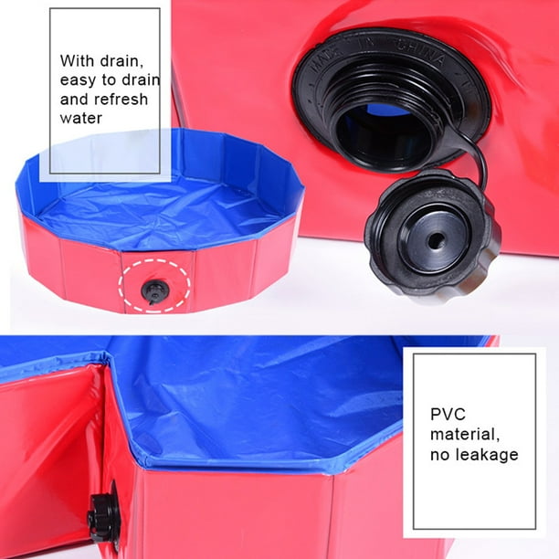 Amdohai Piscine Pliable pour Animaux de Compagnie Piscine pour Chiens et Chats
