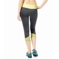 thumbnail image 2 of Aeropostale Womens Active Crop Athletic Track Pants, Yellow, Juniors, X-Small, 2 of 3