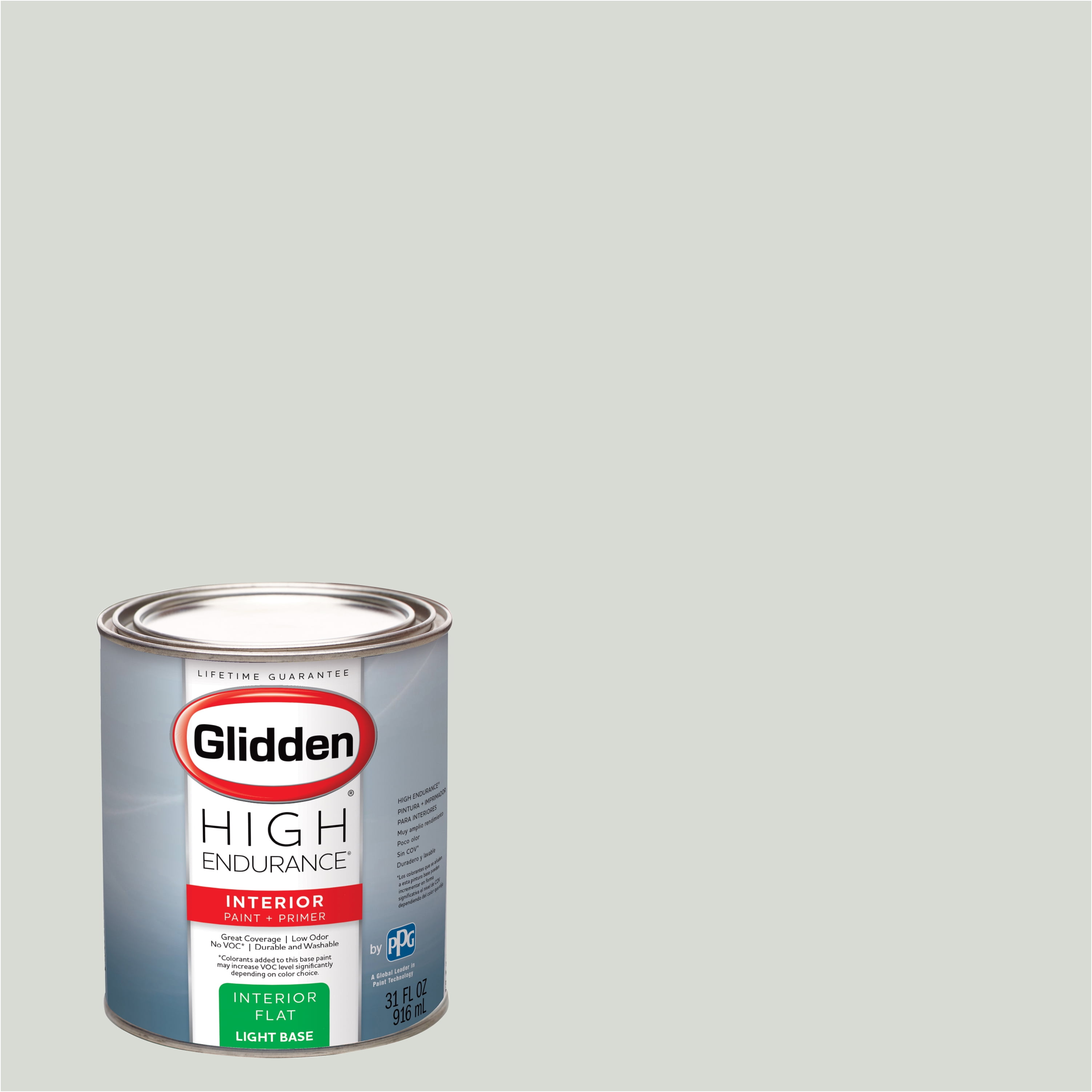 Glidden High Endurance, Interior Paint and Primer, Light Silver Sage