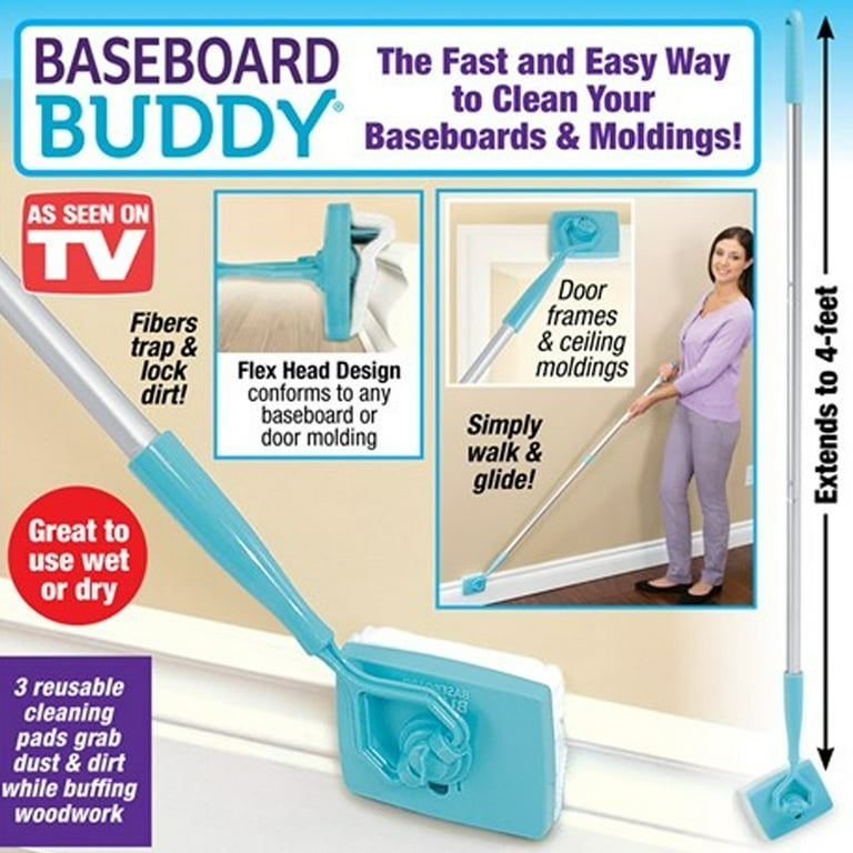 Baseboard Buddy As Seen on TV Clean Baseboards & Moldings New in damaged box