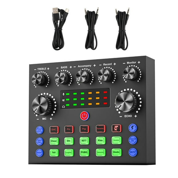 TAPDRA Multifunctional V8S Sound Card for Live Streaming Tailored for Beginners & Experts