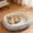 Blue, variant on Oval Enclosed Pet Bed, Double-Layer Corduroy Cat Bed Insulated Washable Pet Nest with Neck Support for Cats & Small Dogs