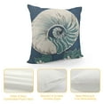 thumbnail image 4 of GOSMITH Nautical Coastal Blue Throw Pillow Covers Beach Starfish Coral Pillow Case Conch Pillowcases Nautical Decorative Cushion Cover for Sofa Outdoor Home Decor, 4 of 5