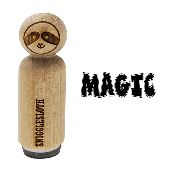 Magic Fun Text Rubber Stamp for Scrapbooking Crafting Stamping - Mini 1/2 Inch