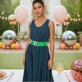 thumbnail image 2 of SRZYMJ Womens Elastic Waist Belt for Stretch Glitter Sash Dress Adjustable Fashion Belt, 2 of 4