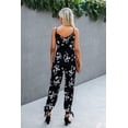 thumbnail image 2 of Sleeveless Floral Print Knot Side Cami Jumpsuit, 2 of 8
