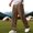 Brown, variant on Men Comfort Casual Pants, Linen Material Embroidered Patch Elastic Drawstring Waist Loose Fit Pants With Pockets Light Blue M