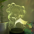 thumbnail image 3 of Anime Du I Night Light 3D LED Illusion Lamp with 16 Color Remote Control Children's Bedroom Decorative Light -- Black Seat, 3 of 5