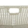 thumbnail image 5 of CosmoLiving by Cosmopolitan 19" x 10" White Cotton Handmade Storage Basket with Handles, 1-Piece, 5 of 8