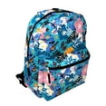thumbnail image 2 of Lilo & Stitch 16" Backpack All-Over Print Flowers Pineapples w/ Front Pocket, 2 of 4