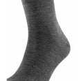 thumbnail image 2 of Falke Men's Socks - Airport, Knee-Highs, Cord Wool, Plain Colours Grey 43-44 (Uk 8.5-9.5), 2 of 5