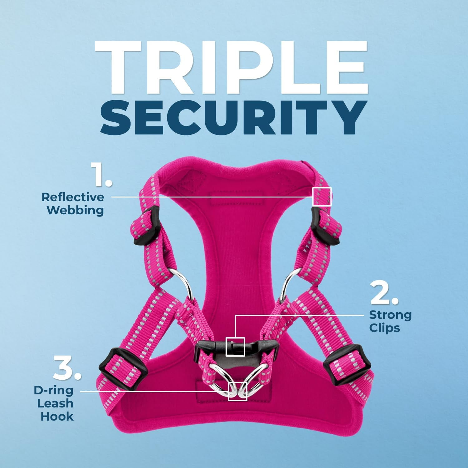 Best Pet Supplies Voyager Step-In Flex Adjustable Mesh Dog Harness