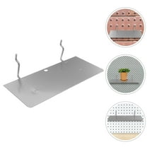 Niceauty Wall Mounted Silver Pegboard Shelf for Efficient Workshop Organization