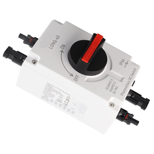 Photovoltaic Isolator Solar Switch,Photovoltaic DC Isolator Solar Switch IP66 Waterproof Insulated Switch for Solar Powered RV 1200V DC 32A 4P