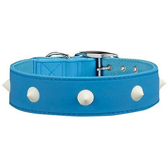 Zack & Zoey US2114 10 19 Glow Stud Collar for Dogs, 10 to 12-Inch, Blue