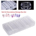 thumbnail image 1 of Accessories Storage Box,25pcs/lot Transparent Nail Art Nail Art Decorations Storage Box Glitters Storage Box Exceptional Value, 1 of 14
