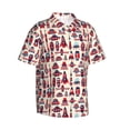 thumbnail image 2 of Haiem Rocket Pattern Printed Hawaiian Shirt for Men - Men’s Casual Beach Summer Shirts - Stretch Fabric with Modern Fit-3X-Large, 2 of 9