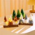 thumbnail image 3 of Ornamentos Navideños Arbolito Tres Piezas, Adornos de Navidad Mini Arbolito, Estilo Clásico, Accesorios de Fiesta, para Decoración Interior, Portátiles, Metal Frame, 2-Tier Design, for, 3 of 7