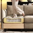 thumbnail image 6 of BedLuxury 112" Modular Sectional Sofa with 2 Moveable Storage Ottoman, Cloud Couch Seats 6, Modern Living Room Furniture, Chenille Brown, 6 of 12