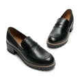 thumbnail image 4 of DREAM PAIRS Womens Comfortable Platform Chunky Heel Business Casual Loafers, 4 of 8