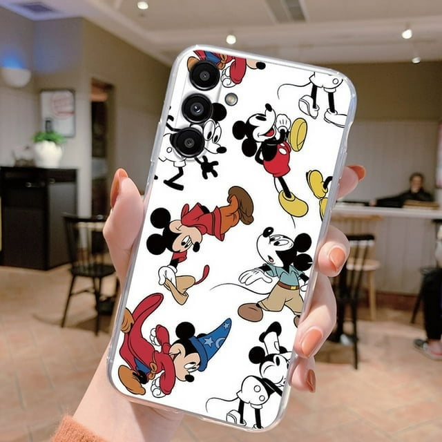 For Samsung Galaxy A15 4G 5G Phone Case Mickey Minnie Mouse Anime Soft TPU Transparent Capa For Samsung A 15 Protective Cover