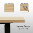 thumbnail image 5 of VIVO Electric 78" x 55" Stand Up Corner Desk, Light Wood Table Tops, Black Frame, 5 of 8