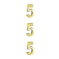 thumbnail image 1 of maskred House Numbers for Outside Simple Style Numerical Signs Sign Exquisite Number Mark Accessories Number Mark Marking Accessory Number 5 3PCS, 1 of 6