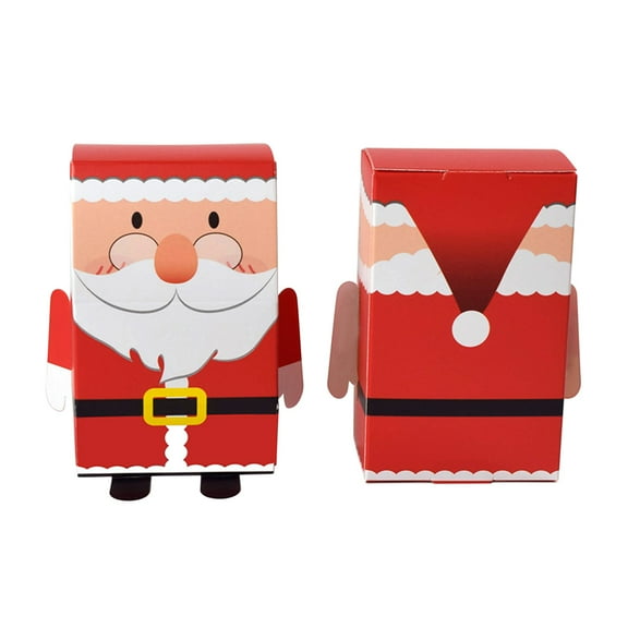 Tainini 4.7in Snowman and Santa Christmas Box Decoration Xmas Stacking Boxes with Lids Gift Boxes for Christmas Presents Home Party