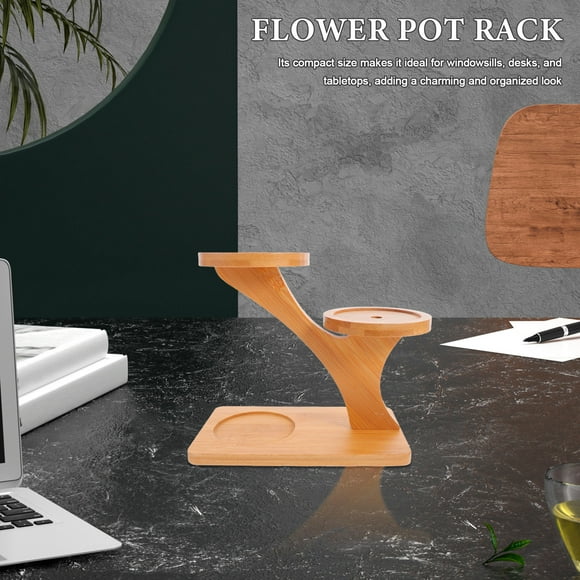 OUNONA Flower Stands For Indoor Plants Multi-layer Desktop Riser Table Display Plant 1Pcs