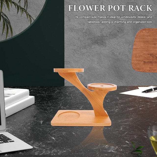 OUNONA Flower Stands For Indoor Plants Multi-layer Desktop Riser Table Display Plant 1Pcs