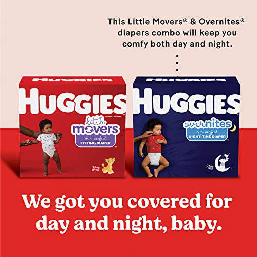 Baby Diapers Size 3, 156 Ct, Huggies Little Movers