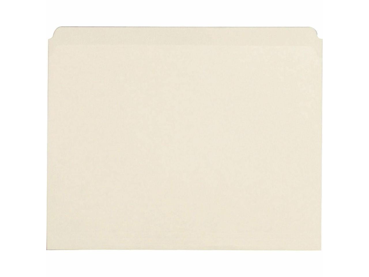 Business Source, BSN43565, Straight Cut 1-ply Letter-size File Folders, 100 / Box, Manila
