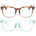 thumbnail image 3 of OWL Square Blue Light Blocking Glasses for Adults (2 Pack), 3 of 5