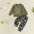 thumbnail image 2 of HFHAPW Baby Toddler Boy Clothes Fall Winter Outfit Letter Print Long Sleeve Sweatshirts Pants Set 6 9 12 18 24 Months 3T 4T 5T 6T 7T 8T 9T Boy Clothes(Camouflage,2-3 Y), 2 of 4