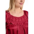 thumbnail image 6 of EZI Nightgowns for Women - Soft & Breathable Satin Night Gowns for Adult Women - Medium to Plus Size Womens Sleep Shirts - Long Mid-Length Nightgown, 6 of 9