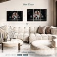 thumbnail image 3 of Elephant Stock Lifting Barbell At The Gym Wall Art - Horizontal Multi Panel Canvas - Gym/sport Rooms Wall Decor - Sports Multi Panel - Black And Gray Decor - 45" x 28", 3 of 4