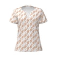 thumbnail image 3 of Naloa Hand Drawn Snake Print T-Shirts Short Sleeve V Neck Tees for Women Fashion Tops Trendy Lightweight Soft Casual Summer Outfits Clothes, 3 of 5