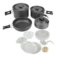 thumbnail image 3 of Portable Camping Cooking Set,Camping Cookware Kit Aluminum Outdoor Saucer Pan Kit Camping Cooking Set Top Tier Quality, 3 of 8