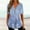 Blue shirts for women, variant on Wycnly Shirts for Women Short Sleeve V-Neck Marbled Print Summer Basic Tops Fashion Buckle Ladies Lightweight Pullover Tunic Blouses Navy xxl