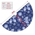 thumbnail image 3 of Pofeuu Beautiful Snowflake Butterfly Print Christmas Tree Skirt, Merry Christmas Skirt Xmas Tree Ornaments for Xmas Holiday Party Decorations-48", 3 of 7